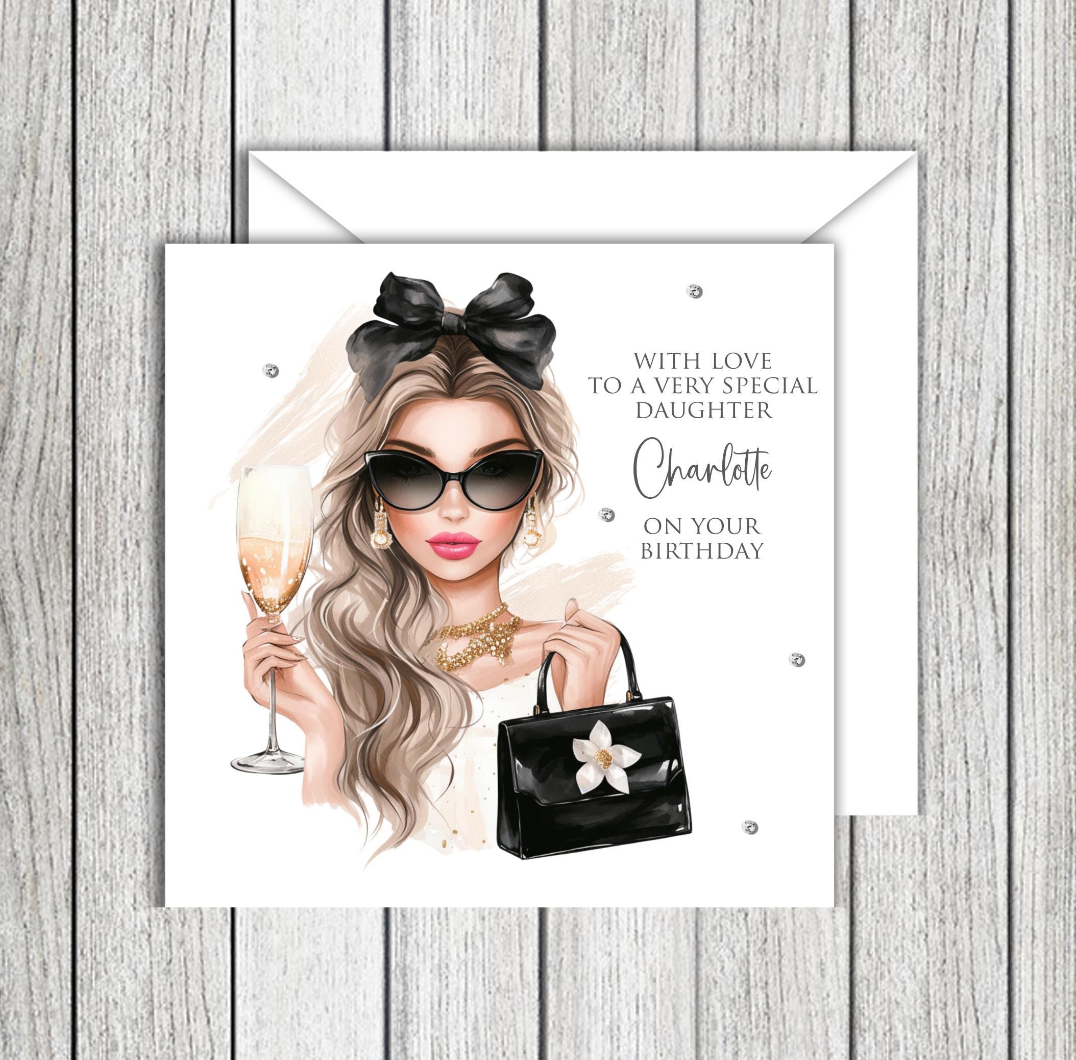 Champagne Birthday Card female